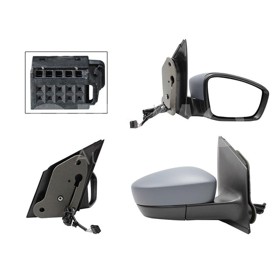 VOLKSWAGEN VENTO 2014 2015 ESPEJO DER ELECT GRIS P/PINTAR C/DESEMPAÑANTE (5PINES)