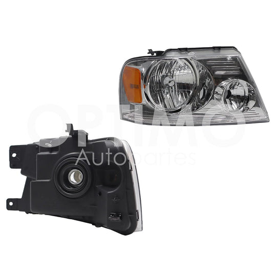 Faro Derecho Compatible con LOBO 2004 2005 2006 2007 2008 F/CROMADO C/MICA AMBAR