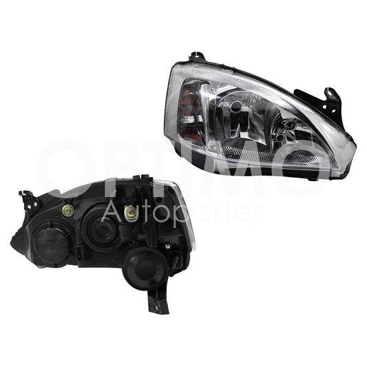Faro Derecho Compatible con CORSA 2003 2004 2005 2006 2007 2008 F/CROMADO CUARTO LISO (TORNADO 04-11)