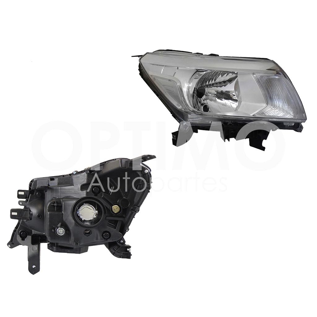 Faro Derecho Compatible con NP-300 FRONTIER 2/4WD 2016 2017 2018 2019 2020 F/CROMADO (DOBLE CABINA SE/LUJO XE-LE)