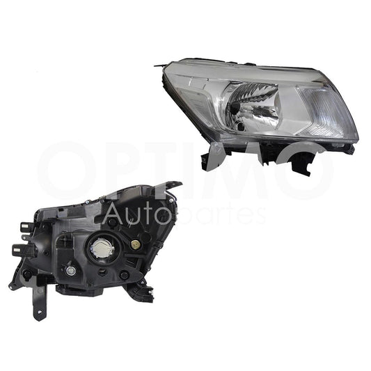 Faro Derecho Compatible con NP-300 FRONTIER 2/4WD 2016 2017 2018 2019 2020 F/CROMADO (DOBLE CABINA SE/LUJO XE-LE)