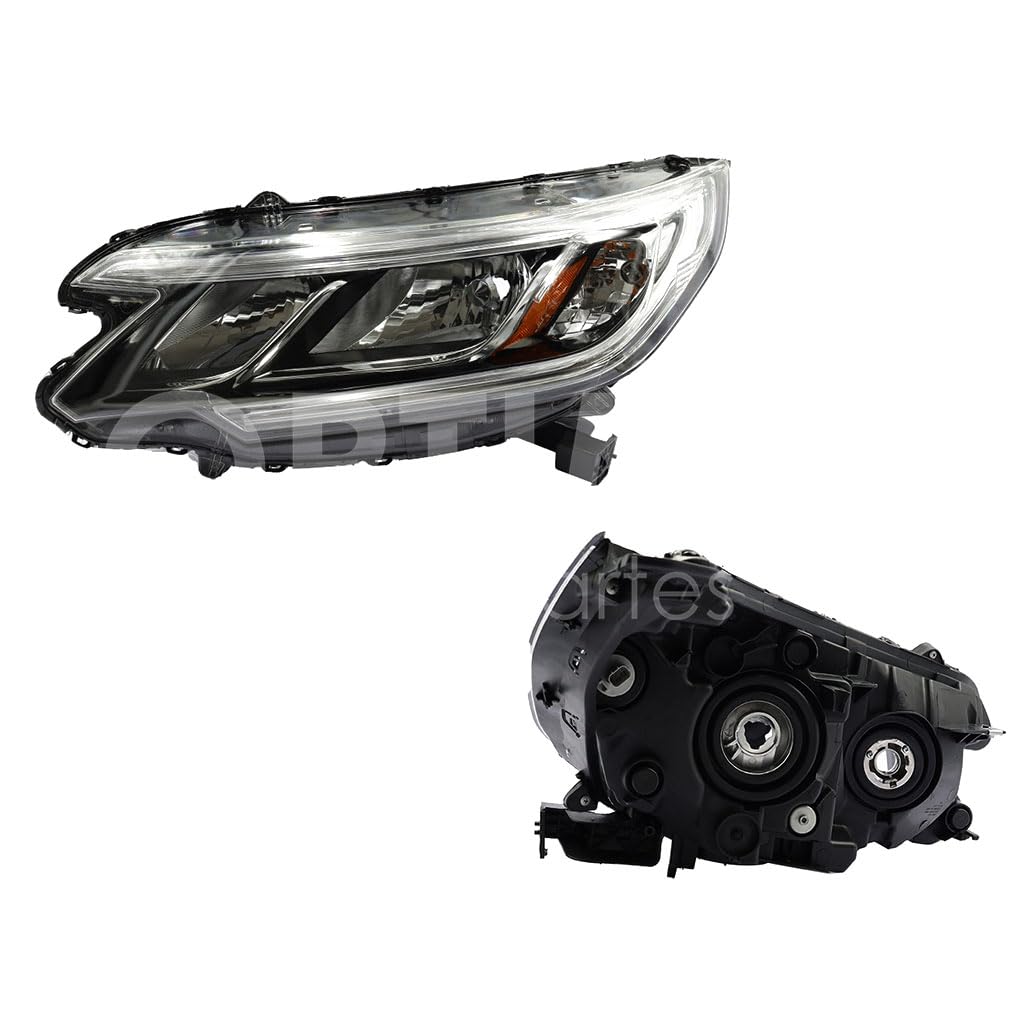 Faro Izquierdo Compatible con CR-V 2015 2016 F/NEGRO S/DRL C/MICA AMBAR