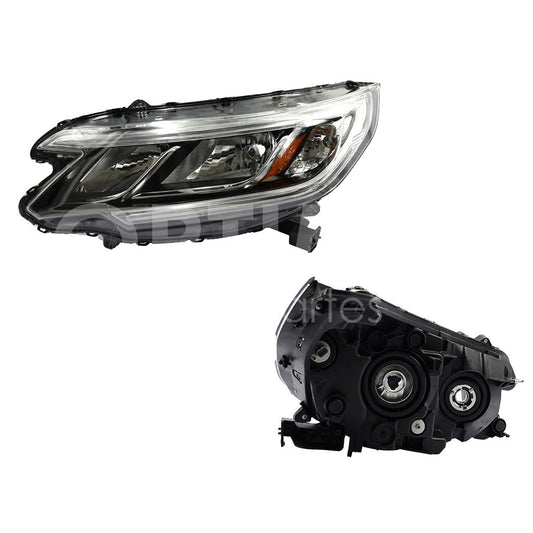 Faro Izquierdo Compatible con CR-V 2015 2016 F/NEGRO S/DRL C/MICA AMBAR
