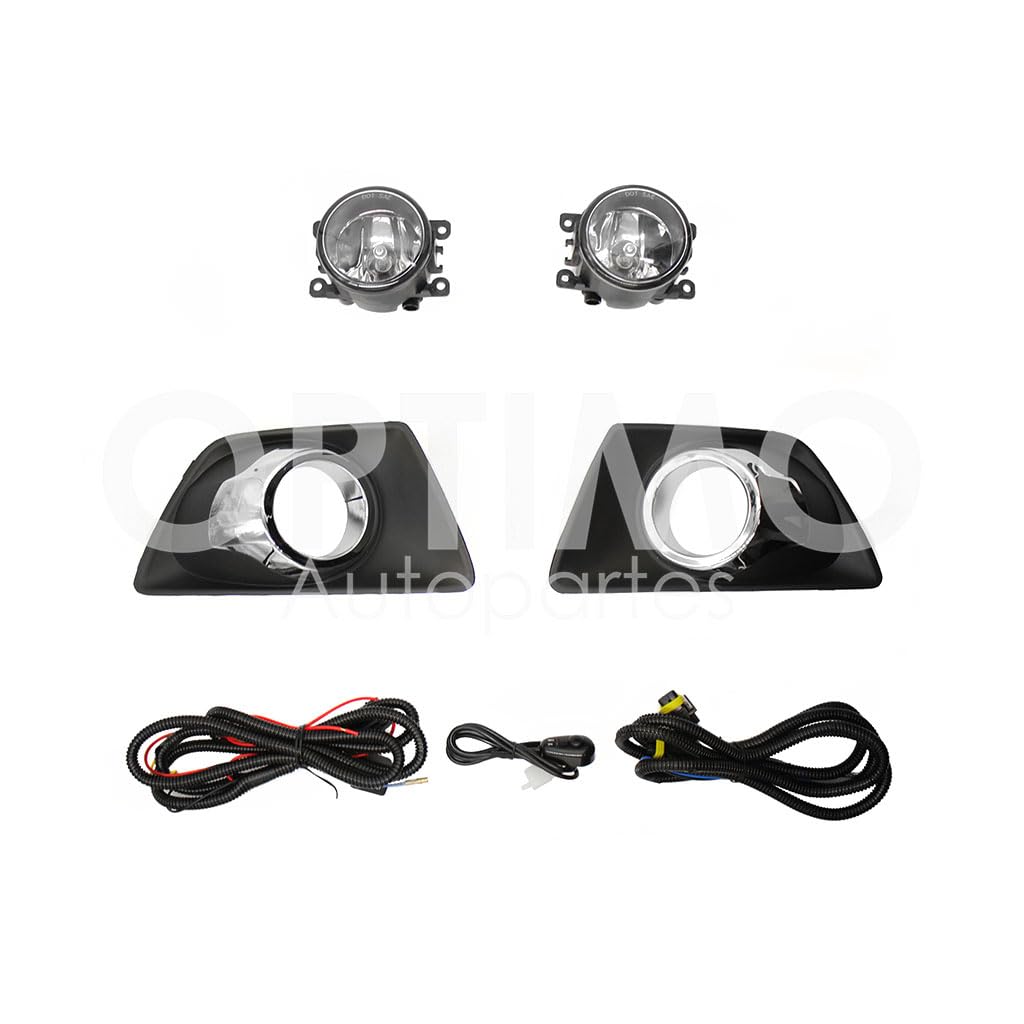 FORD ECOSPORT 2013 2014 2015 2016 2017 KIT FARO AUX C/CABLES C/REJILLAS ARILLO CROMO C/FOCOS