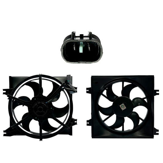 Moto Ventilador Compatible con VERNA 1.5L/1.6L 2004 2005 2006 S/AIRE > Con Tolva 2PIN