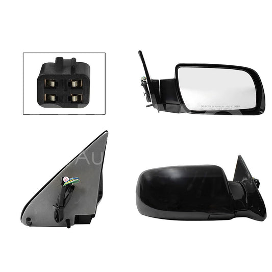 CHEVROLET SILVERADO 1992 1993 1994 1995 1996 1997 1998 ESPEJO DER ELECT NEGRO LISO (4PINES) (SUBURBAN)