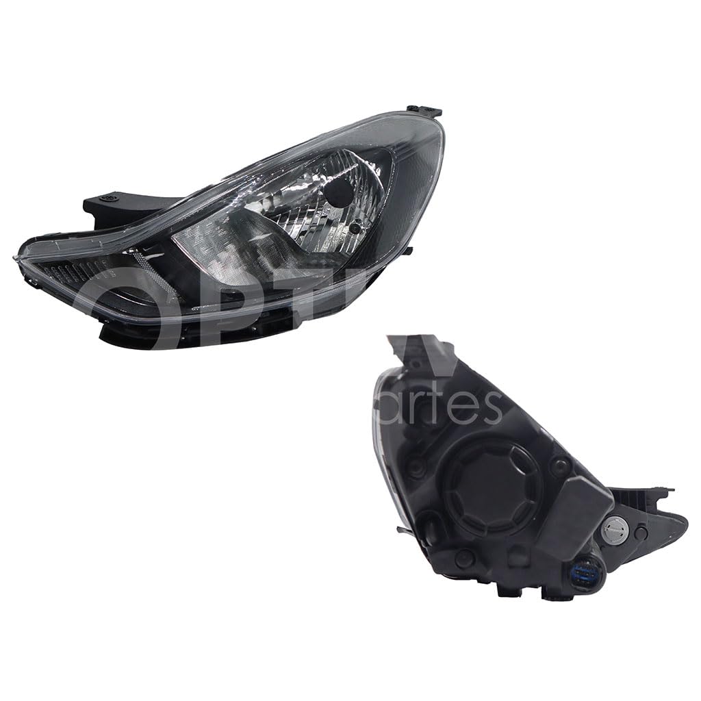 Faro Izquierdo Compatible con GRAND I-10 2021 2022 2023 F/NEGRO C/MOTOR (SEDAN/H-BACK)