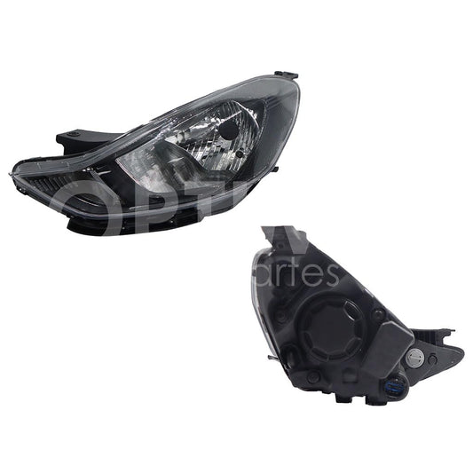 Faro Izquierdo Compatible con GRAND I-10 2021 2022 2023 F/NEGRO C/MOTOR (SEDAN/H-BACK)