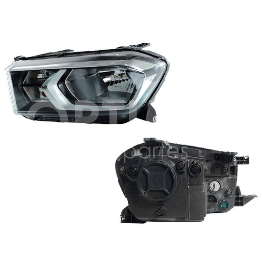 Faro Izquierdo Compatible con S-10 MAX 2022 2023 2024 F/CROMADO (SENCILLO/DOBLE CABINA)