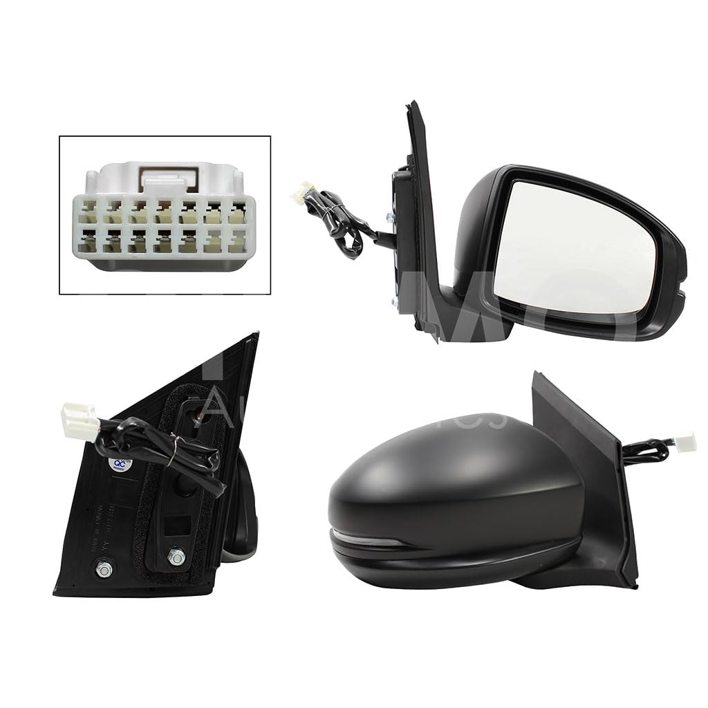 HONDA CITY 2014 2015 2016 2017 2018 2019 2020 2021 2022 ESPEJO DER ELECT NEGRO P/PINTAR C/LUZ DIRECCIONAL (5PINES)