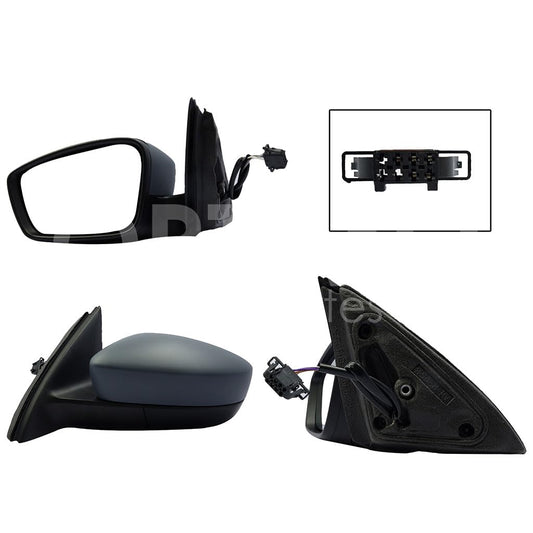 SEAT TOLEDO 2013 2014 2015 2016 2017 2018 2019 ESPEJO IZQ ELECT NEGRO P/PINTAR C/DESEMPAÑANTE (5PINES)