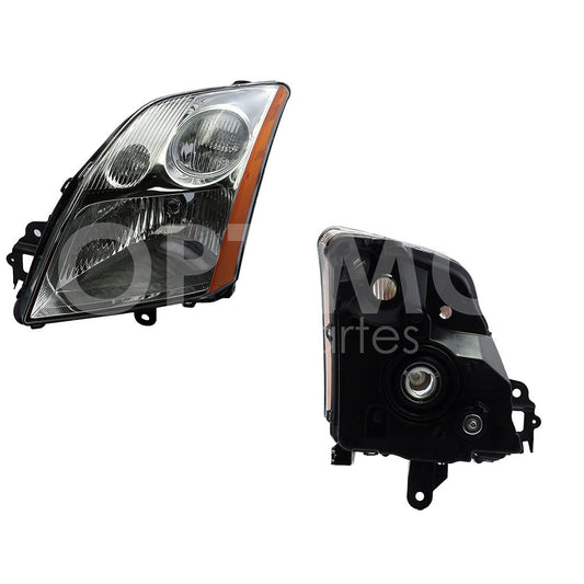 Faro Izquierdo Compatible con SENTRA B-16 2007 2008 2009 F/CROMADO C/MICA AMBAR