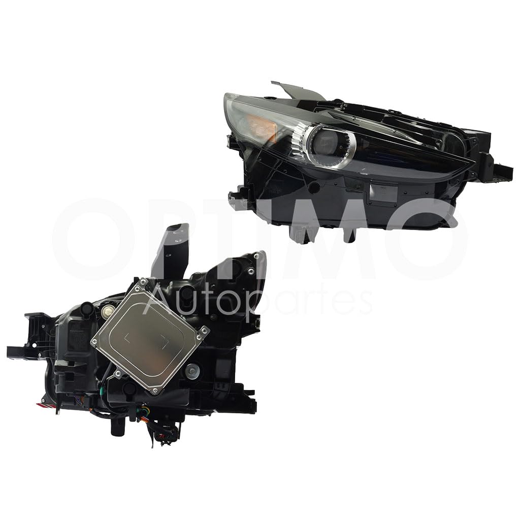 Faro Derecho Compatible con CX-30 2020 2021 2022 2023 2024 F/NEGRO C/LED C/LUPA C/MICA AMBAR (VERSION I-SPORT/MHEV)