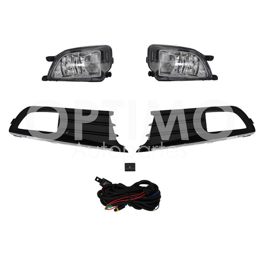 VOLKSWAGEN GOL 2013 2014 2015 2016 KIT FARO AUX C/CABLES C/REJILLAS FILO CROMO C/FOCOS (SEDAN/H-BACK)