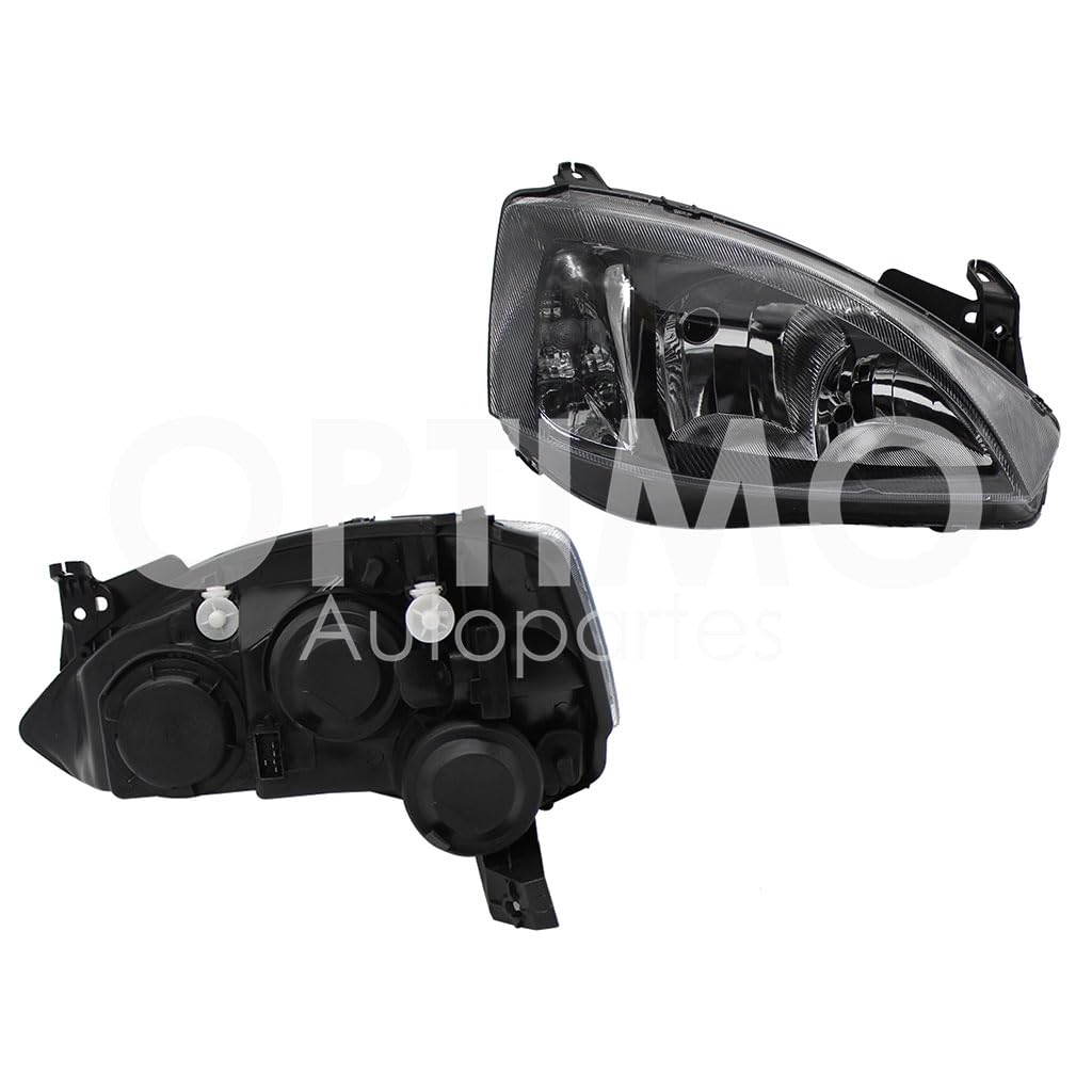 Faro Derecho Compatible con CORSA 2003 2004 2005 2006 2007 2008 F/NEGRO CUARTO LISO (TORNADO 04-11)