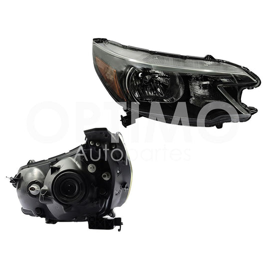 Faro Derecho Compatible con CR-V 2012 2013 2014 F/NEGRO C/MICA AMBAR