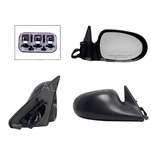 NISSAN SENTRA B-14 1996 1997 1998 1999 2000 ESPEJO DER ELECT NEGRO POROSO (3PINES)