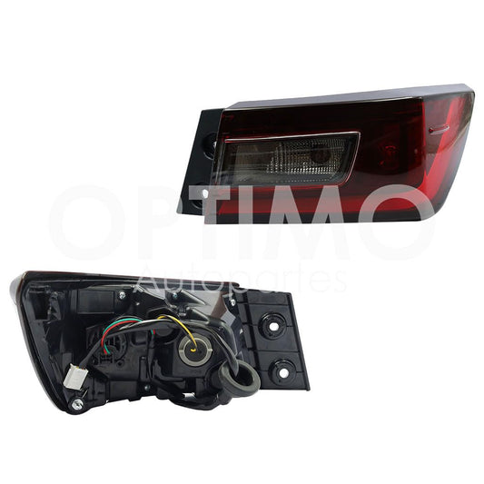 2023 - 2024  TOYOTA YARIS SEDAN CALAVERA DER EXT C/ARNES C/LED S/DRL OSCURA (VERSION BASE) (ROJO/BLANCO/ROJO)