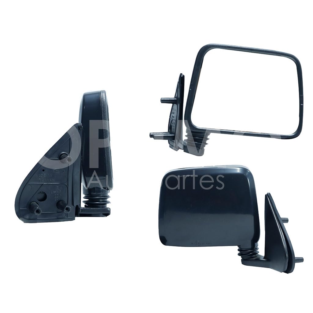 NISSAN D-21 1994 1995 1996 1997 1998 1999 2000 2001 2002 2003 2004 2005 2006 2007 ESPEJO DER MANUAL NEGRO POROSO (BASE INT PLASTICO) (NP-300 D-22 08-15)