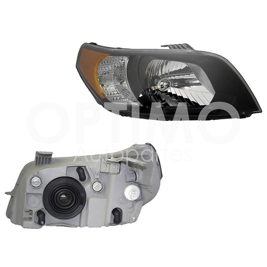 Faro Derecho Compatible con AVEO 2012 2013 2014 2015 2016 2017 F/NEGRO C/MICA AMBAR