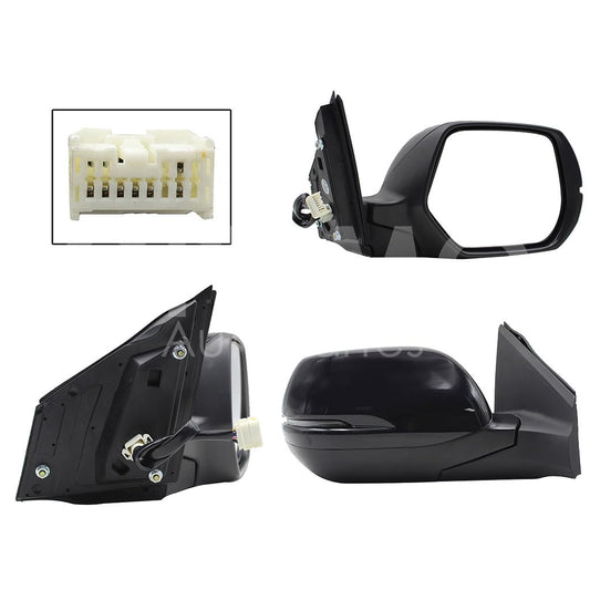 HONDA CR-V 2015 2016 ESPEJO DER ELECT NEGRO P/PINTAR C/LUZ DIRECCIONAL C/DESEMPAÑANTE (7PINES)