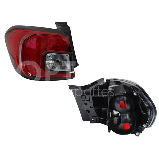 Calavera Izquierda Exterior Compatible con ARGO 2021 2022 2023 2024 S/ARNES CLARA (ROJO/BLANCO)