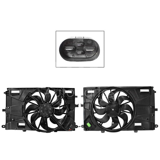 Moto Ventilador Compatible con ONIX 1.0L/1.2L 2020 2021 2022 2023 2024 C/S AIRE > Con Tolva > Con Resistencia 4PIN