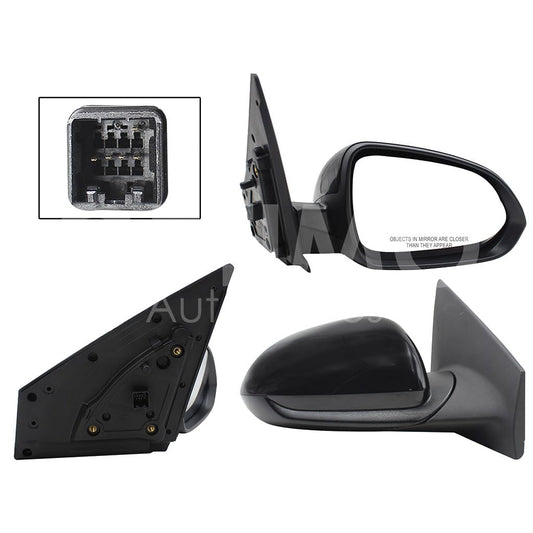 KIA RIO 2018 2019 2020 2021 2022 2023 ESPEJO DER ELECT NEGRO P/PINTAR C/DESEMPAÑANTE (5PINES) (SEDAN/H-BACK)