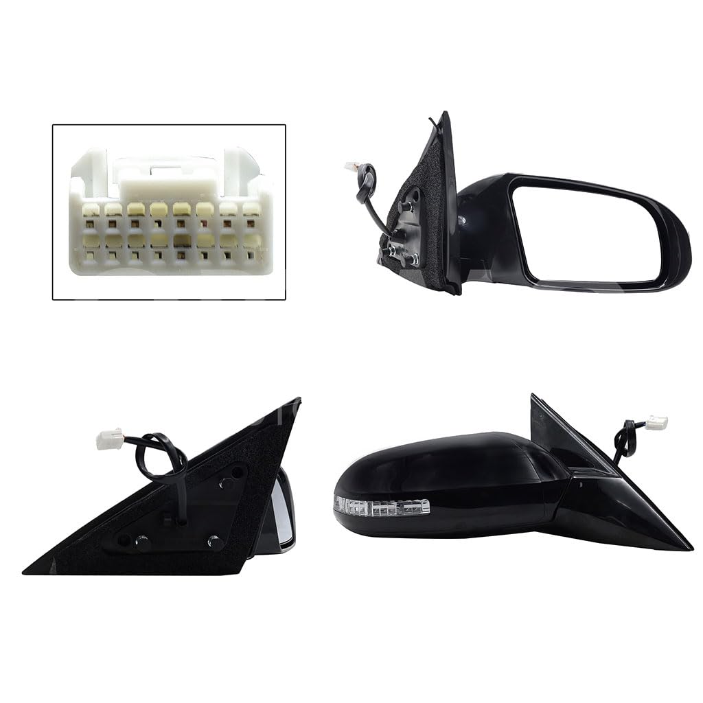 NISSAN MAXIMA 0 ESPEJO DER ELECT NEGRO P/PINTAR C/LUZ DIRECCIONAL C/DESEMPAÑANTE (7PINES)