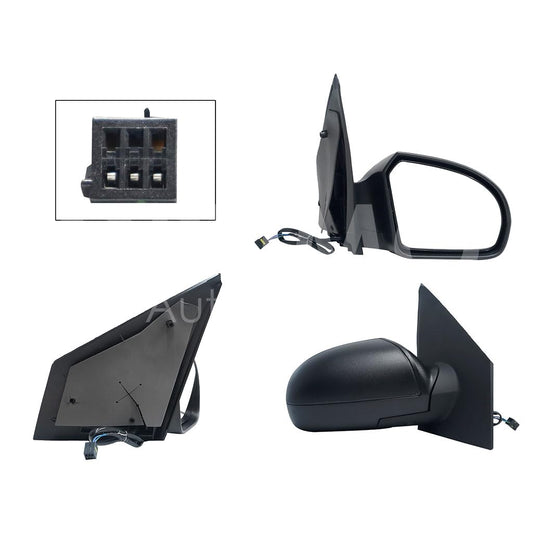 FORD FIESTA FIRST 2003 2004 2005 2006 2007 2008 2009 2010 ESPEJO DER ELECT NEGRO POROSO (3PINES)