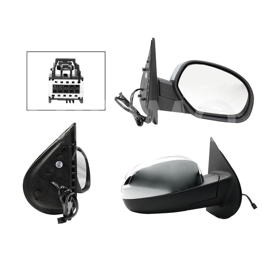 CHEVROLET SILVERADO/CHEYENNE 2007 2008 2009 2010 2011 2012 2013 ESPEJO DER ELECT CROMO C/DESEM (5PINES) (SUBURBAN-TAHOE-YUKON-SIERRA 07-13)