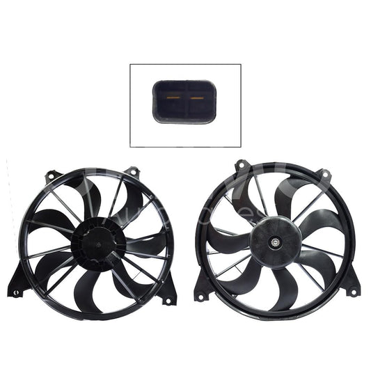 Moto Ventilador Compatible con JOURNEY 2.4L/3.5L/3.6L 2009 2010 2011 2012 2013 2014 2015 2016 2017 2018 2019 2020 C/AIRE > Con Tolva > Sin Resistencia 2PIN