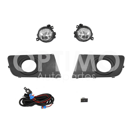 VOLKSWAGEN AMAROK 2010 2011 2012 2013 2014 2015 2016 2017 KIT FARO AUX C/CABLES C/REJILLAS NEGRAS C/FOCOS