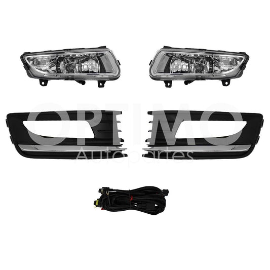 VOLKSWAGEN VENTO 2016 2017 2018 2019 KIT FARO AUX C/CABLES C/REJILLAS FILO CROMO C/FOCOS