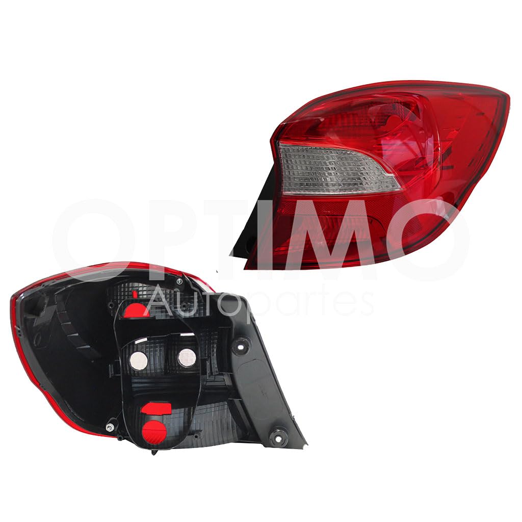 Calavera Derecha Compatible con FIGO H-BACK 2019 2020 2021 2022 S/ARNES 5PTAS (ROJO/BLANCO)