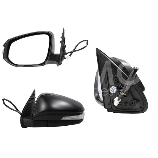 TOYOTA HILUX 4WD 2016 2017 2018 2019 2020 2021 2022 2023 2024 ESPEJO IZQ ELECT NEGRO C/LUZ DIRECCIONAL (5PINES) (LUJO)