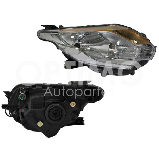 Faro Derecho Compatible con L200 2016 2017 2018 2019 F/CROMADO C/AMBAR