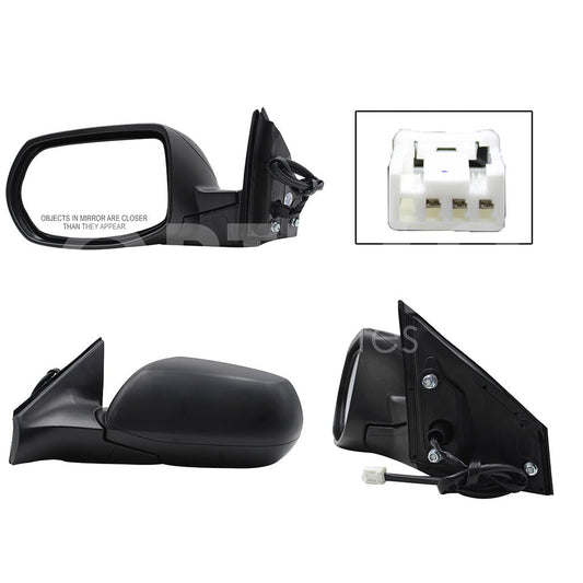 HONDA CR-V 2017 2018 2019 2020 ESPEJO IZQ ELECT NEGRO P/PINTAR (3PINES)