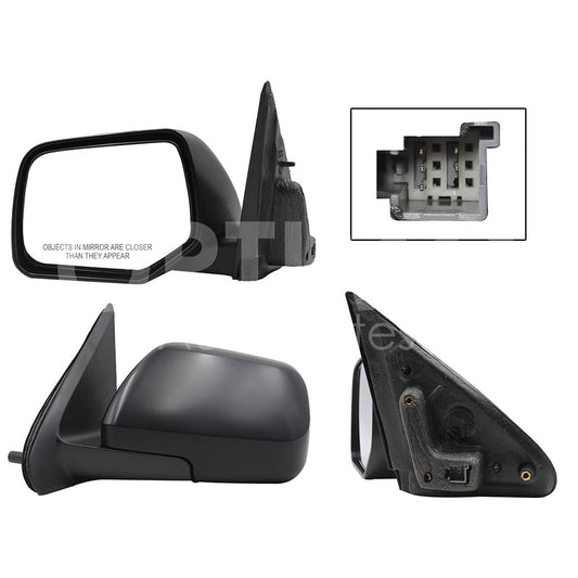 FORD ESCAPE 2008 2009 2010 2011 2012 ESPEJO IZQ ELECT NEGRO P/PINTAR C/DESEMPAÑANTE (5PINES)