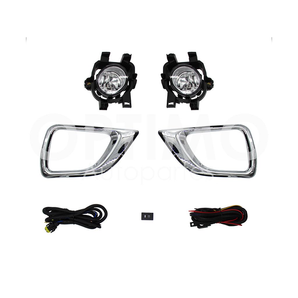 NISSAN NP-300 FRONTIER (D-23) 2/4WD 2016 2017 2018 2019 2020 KIT FARO AUX C/CABLES C/REJILLAS CROMOS C/FOCOS