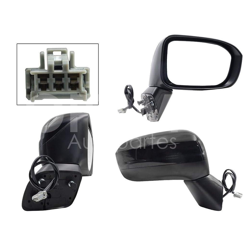 HONDA CIVIC SEDAN 2014 2015 ESPEJO DER ELECT NEGRO P/PINTAR (3PINES) 4PTAS