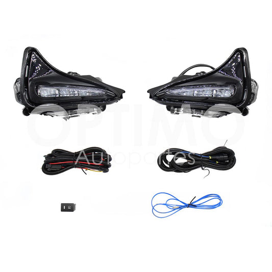 TOYOTA COROLLA LE 2017 2018 2019 KIT FARO AUX C/LED C/CABLES C/BASES