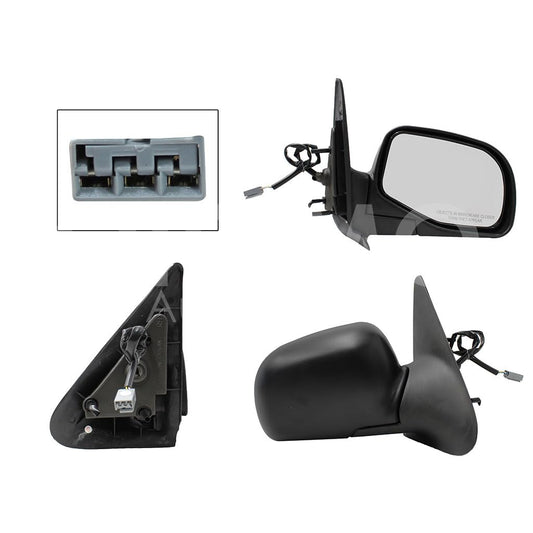 FORD RANGER 1998 1999 2000 2001 2002 2003 2004 ESPEJO DER ELECT NEGRO POROSO (3PINES)