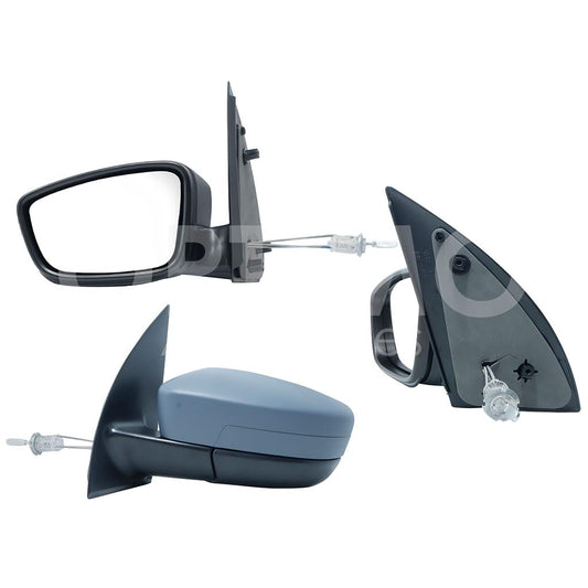 VOLKSWAGEN GOL 2008 2009 2010 2011 2012 ESPEJO IZQ MANUAL GRIS P/PINTAR C/CONTROL