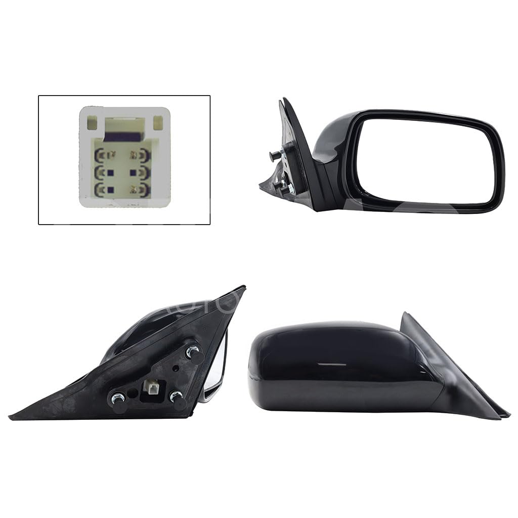 TOYOTA CAMRY 2007 2008 2009 2010 2011 ESPEJO DER ELECT NEGRO P/PINTAR (3PINES)