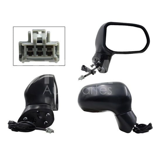 HONDA CIVIC SEDAN 2006 2007 2008 2009 2010 2011 ESPEJO DER ELECT NEGRO P/PINTAR (3PINES) 4PTAS