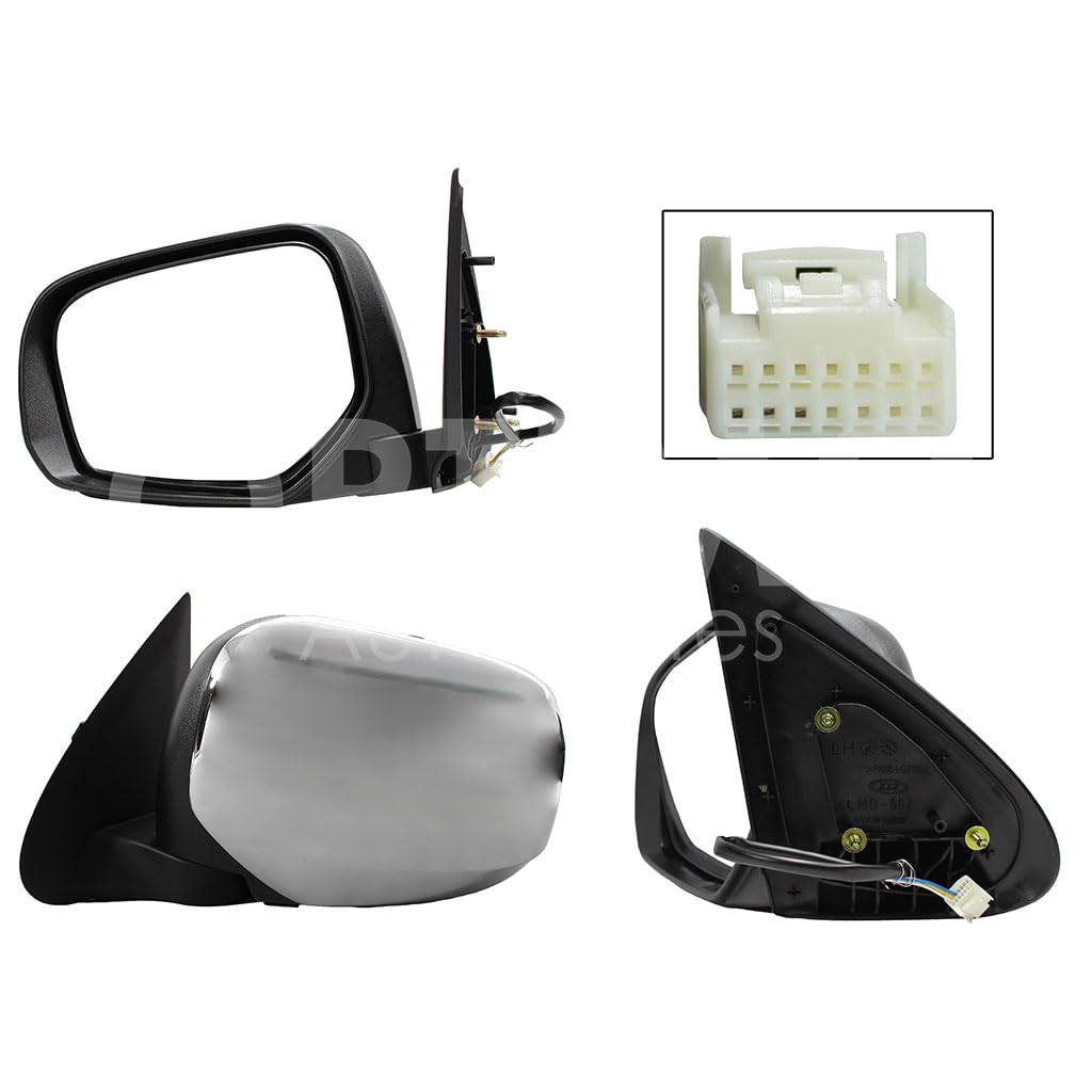 MITSUBISHI L200 2016 2017 2018 2019 ESPEJO IZQ ELECT CROMO (3PINES)