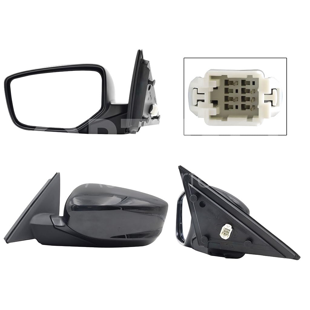 HONDA ACCORD SEDAN 2008 2009 2010 2011 2012 ESPEJO IZQ ELECT NEGRO P/PINTAR C/DESEMPAÑANTE (5PINES) 4PTAS