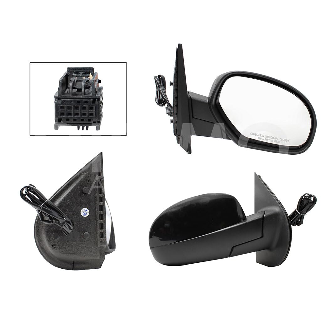 CHEVROLET SILVERADO/CHEYENNE 2007 2008 2009 2010 2011 2012 2013 ESPEJO DER ELECT NEGRO P/PINTAR C/DESEM (5PINES) (SUBURBAN-TAHOE-YUKON 07-13)