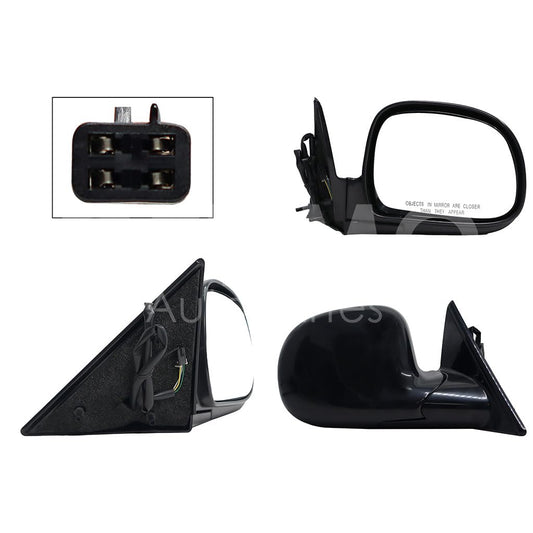 CHEVROLET S-10 1995 1996 1997 ESPEJO DER ELECT NEGRO P/PINTAR (4PINES) (BLAZER/SONOMA/BRAVADA)
